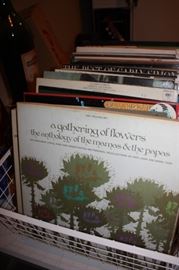 Large selection of record albums