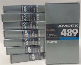 AMPEX 489 DM120 VHS CASSETTE TAPES LOT OF 8 NEVER OPENED PLASTIC WRAPPED LA6079 https://www.ebay.com/itm/113732393949