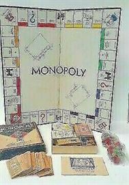 VINTAGE MONOPOLY GAME 1935 COMPLETE WITH GAME PIECES LA6118 https://www.ebay.com/itm/123747638870