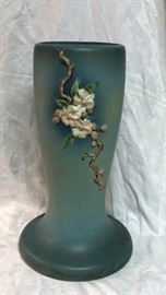 Roseville Pottery Apple Blossom Blue Pedestal for 8" jardiniere 305-8" LAQ0986 https://www.ebay.com/itm/123750997276