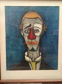 High Quality Print of Tete the Clown by Bernard Buffet 1955 RM1775 https://www.ebay.com/itm/123750652900