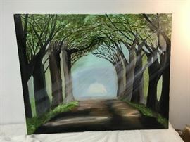 Cindy Boyd 2013 New Orleans Artist Lane lined with Trees Original Art Oil on Can https://www.ebay.com/itm/113732393912
