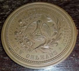 Louisiana Industrial Exposition Medallion Coin with Inscription on Back RR92 https://www.ebay.com/itm/123594718852