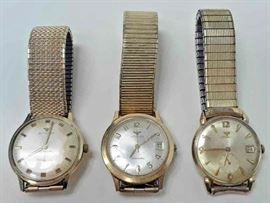 WITTNAUER MEN'S WATCHES AUTOMATIC GOLD FILLED LOT OF 3 RUNS RX101 https://www.ebay.com/itm/123750652918