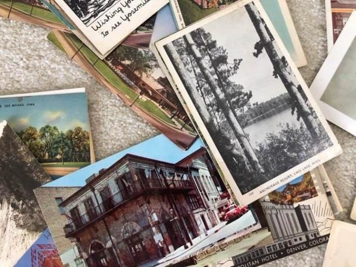 A Collection of Vintage Postcards 1940s