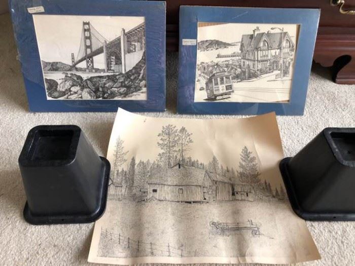 A Trio of Signed Etchings
