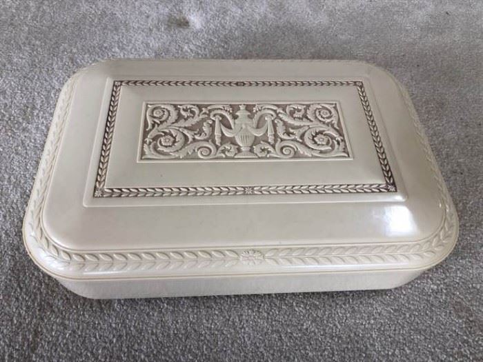 Antique Danish Sterling Silverware in French Ivory like Celluloid Case