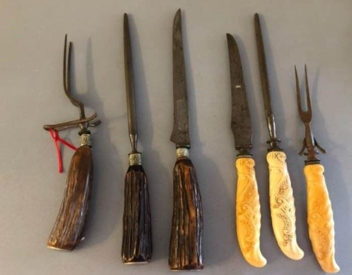 Vintage Carving Knife Sets