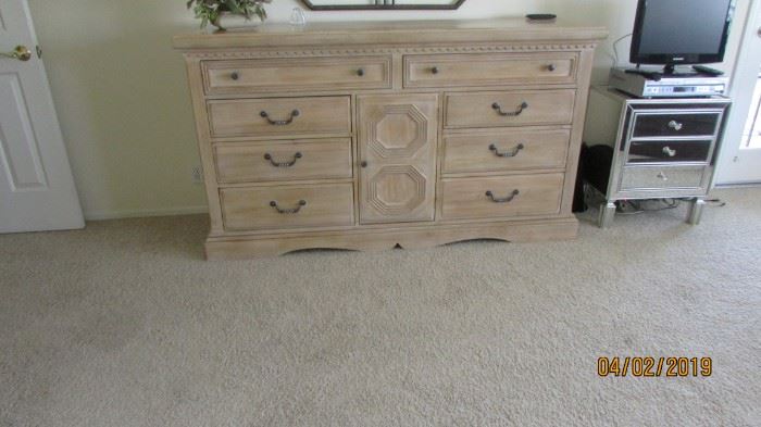 Master bedroom dress and mirror