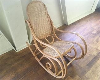 Bentwood Thonet style rocker. Low estimate $100