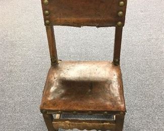 Mission chair. Late 18th or early 19th Century. Low estimate $350