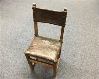 Mission chair. Late 18th or early 19th Century. Low estimate $350