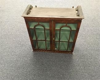 Period display cabinet. Low estimate $150