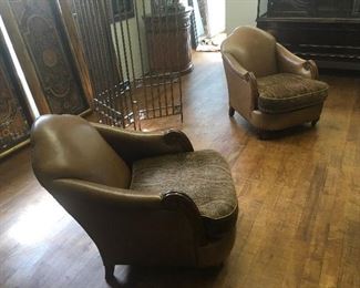 Leather chairs. Low estimate $300