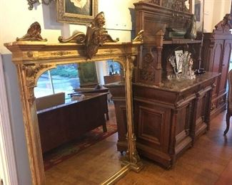 Gilded mirror. Low estimate $500