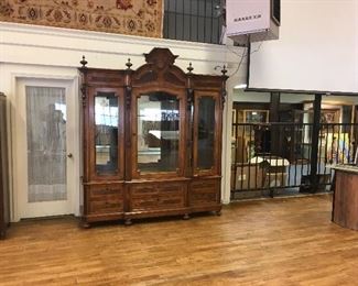 Large antique cabinet. Low estimate $750