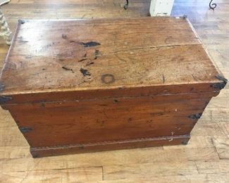 Antique trunk. Low estimate $150