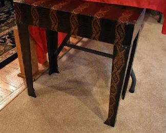 ANIMAL PRINT ACCENT TABLE