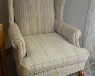 UPHOLSTERED WINGBACK CHAIR 