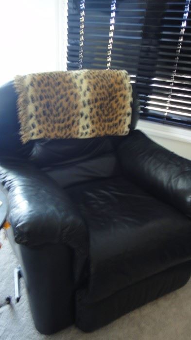 Matching Leather Sofa, 2  reclining Love seats, 2 reclining  chairs, & ottoman . Purchased from Merchandise Mart. 