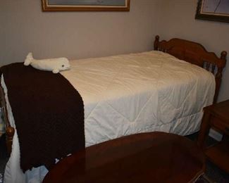 TWIN BED (PLASTIC ON MATTRESS)