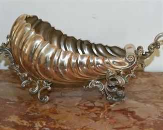 8. Antique .800 Silver Nautilus Form Bowl or Planter