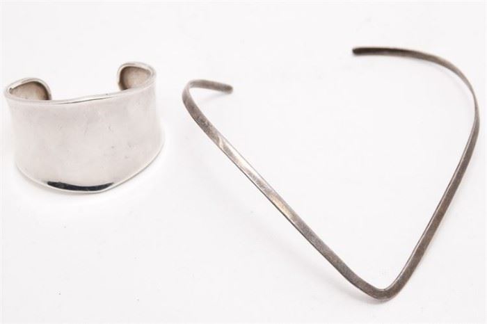 437. Two 2 Mexican Sterling Pieces Jewelry