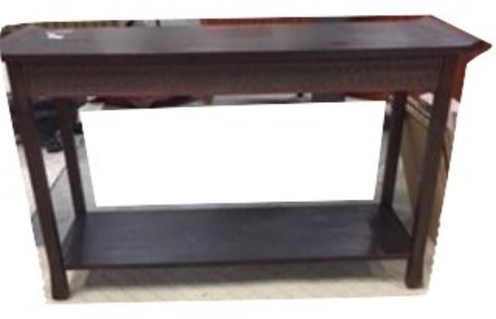 E35- Oriental Wood Console Table