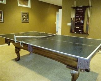 Pool table w/ping pong top