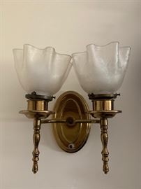 Sconces and other vintage lamps and lighting. 