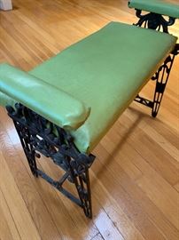 Cast iron base furniture. 