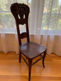 Antique furniture chairs lots of little tables  and benches 