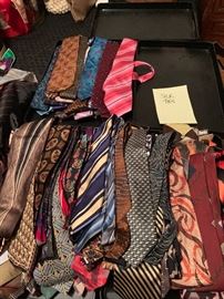 Silk ties. Designer brands. 
100’ men’s ties!!!