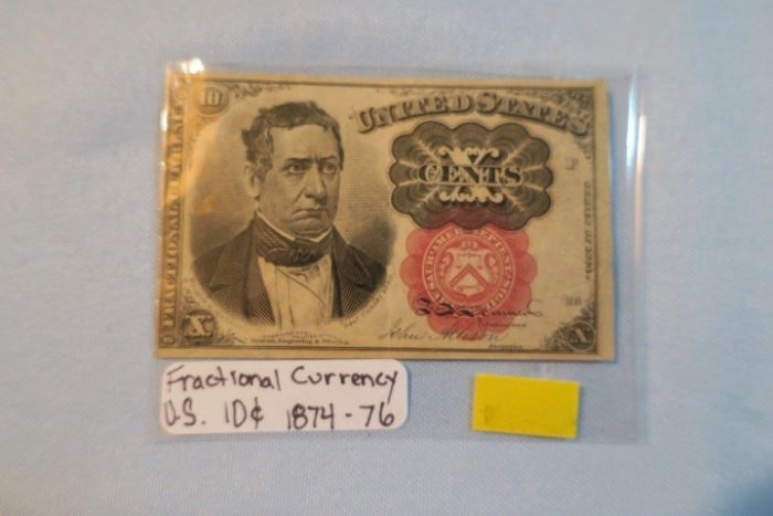 1870s Fractional Currency 10 Cents