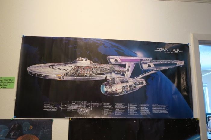 1979 Star Trek Starship USS Enterprise Cutaway Poster - Star Trek Movie - David Kimble