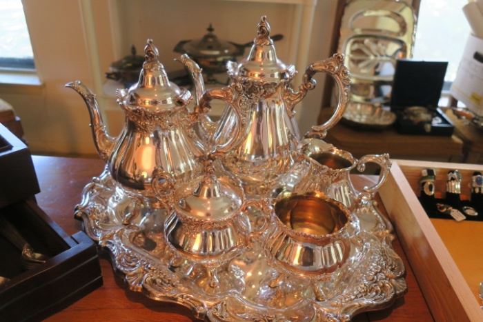 Wallace Grand Baroque STERLING Tea Service