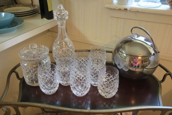Waterford Powerscourt - Tumblers, Decanter, Biscuit Jar