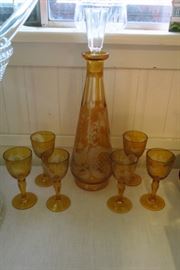 Bohemian Glass Decanter