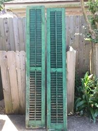 Antique shutters from old Galveston house