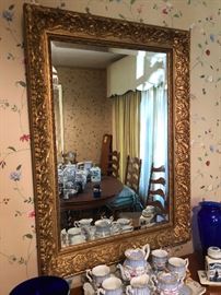 large ornate hall mirror