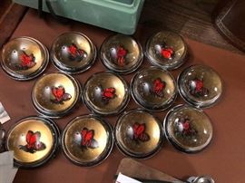 A bunch of bee paper weights! 