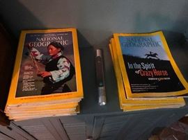 Vintage National Geographic magazines