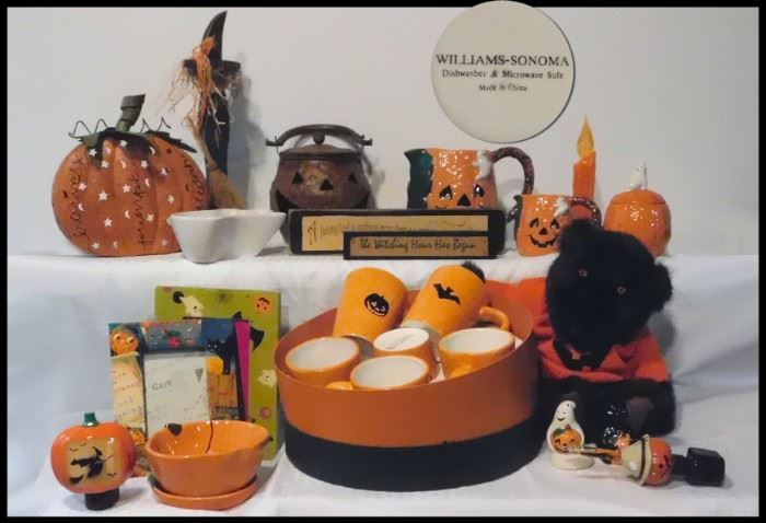This is Halloween! Halloween! Halloween! and some are Williams - Sonoma.