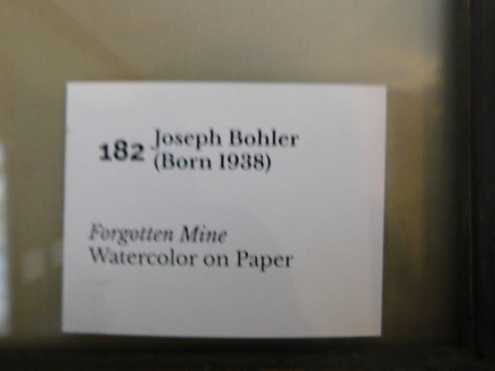 Joseph Bohler Watercolor on paper ( Forgotten Mine) 