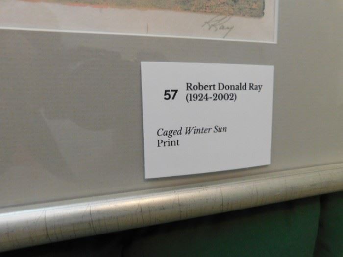 Robert Ray, "Caged Winter Sun"