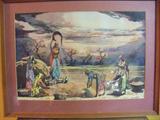 "A.D. Thyaga" Signed Watercolor