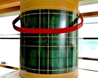Green plaid cooler
