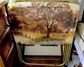 Snack table set, TV tray table set