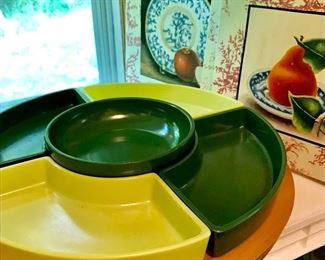 Vintage mid-century lazy susan