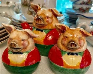 Vintage 3 Pigs mini tea set